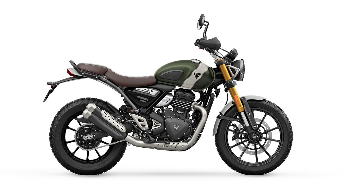 Scrambler 400 X: Matt Khaki Green