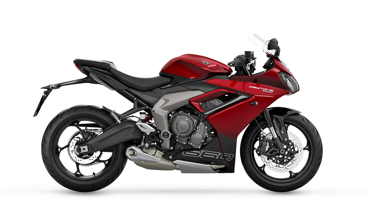 Daytona 660: Carnival Red/ Sapphire Black