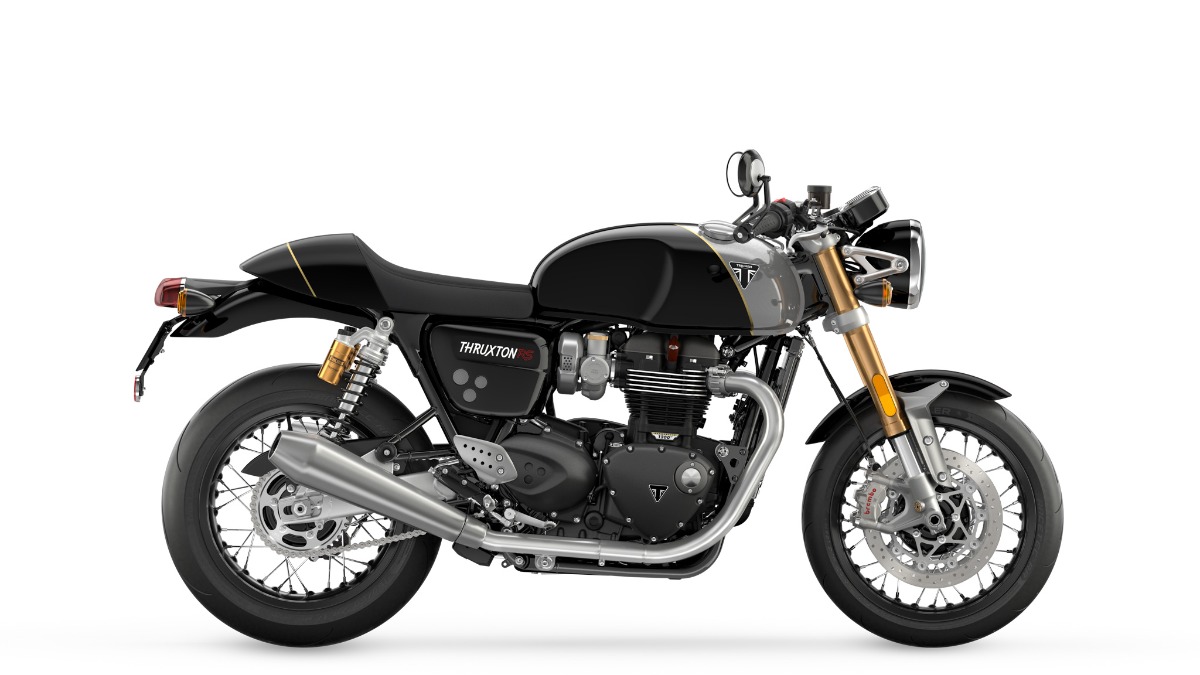 Thruxton RS: 2-tone Jet Black/ Silver Ice