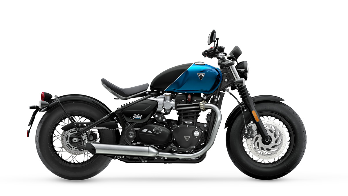 Bonneville Bobber: Interstellar Blue / Sapphire Black